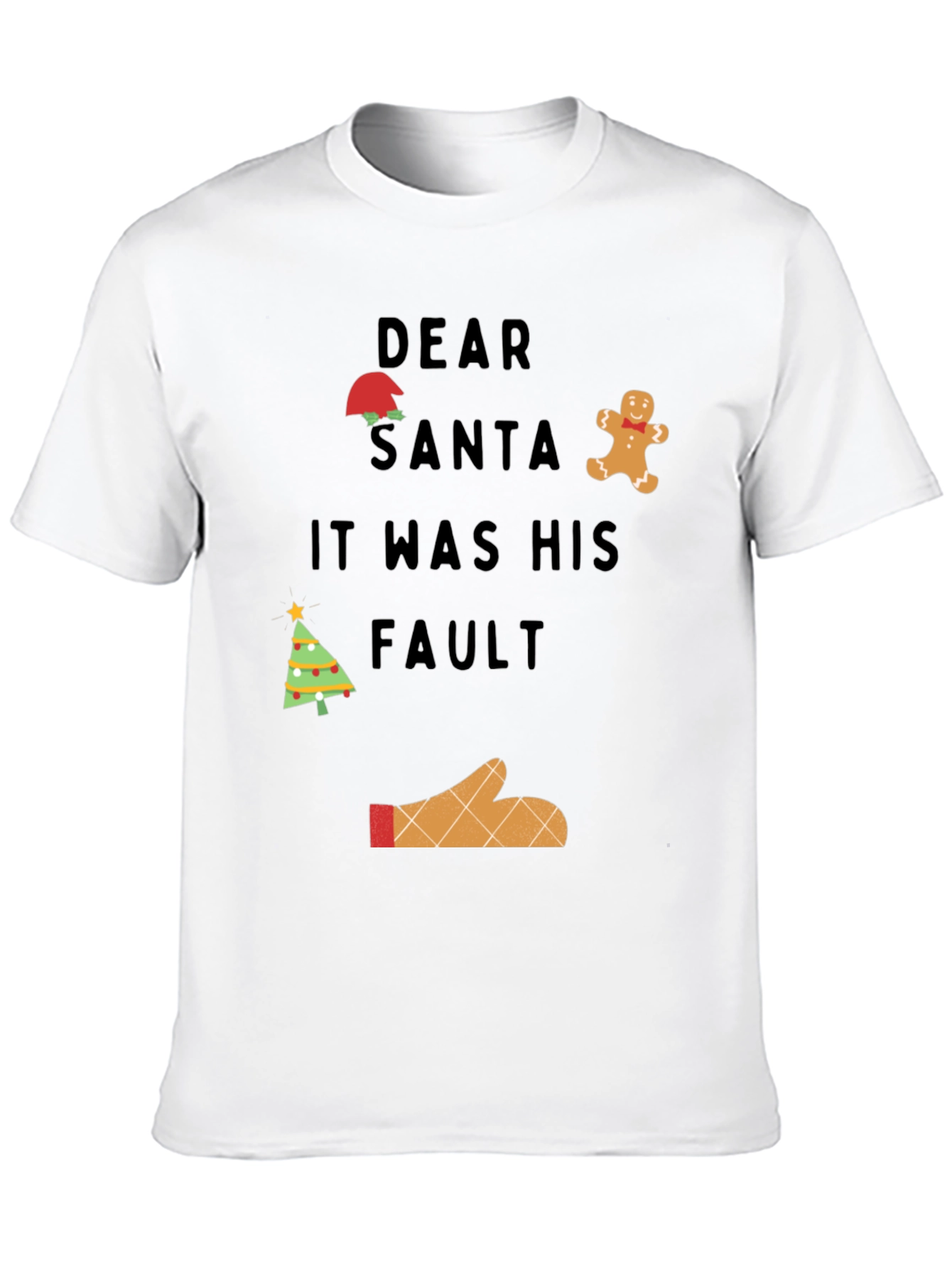 Camiseta Navideña Querido Santa Fue Su Culpa