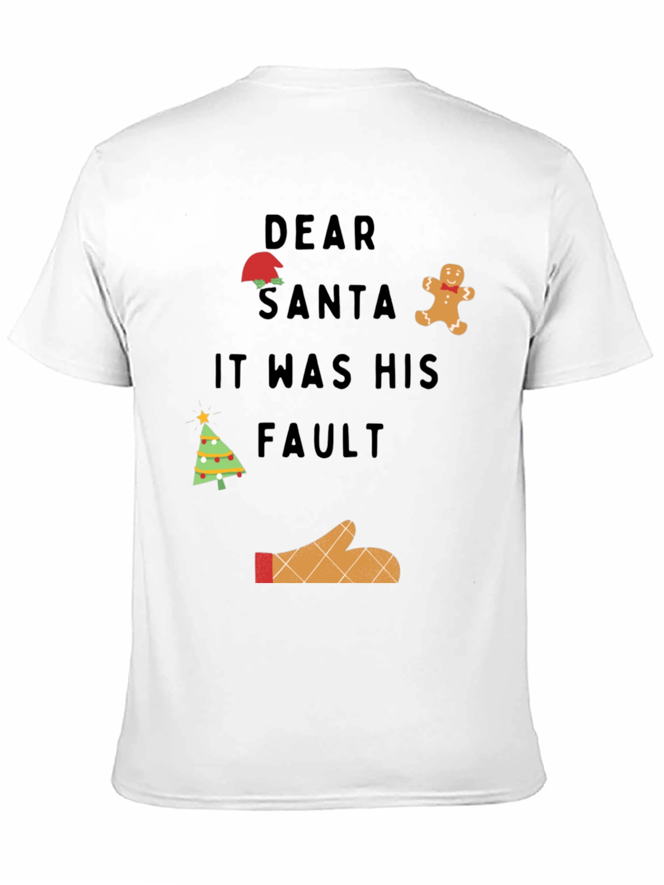 Camiseta Navideña Querido Santa Fue Su Culpa