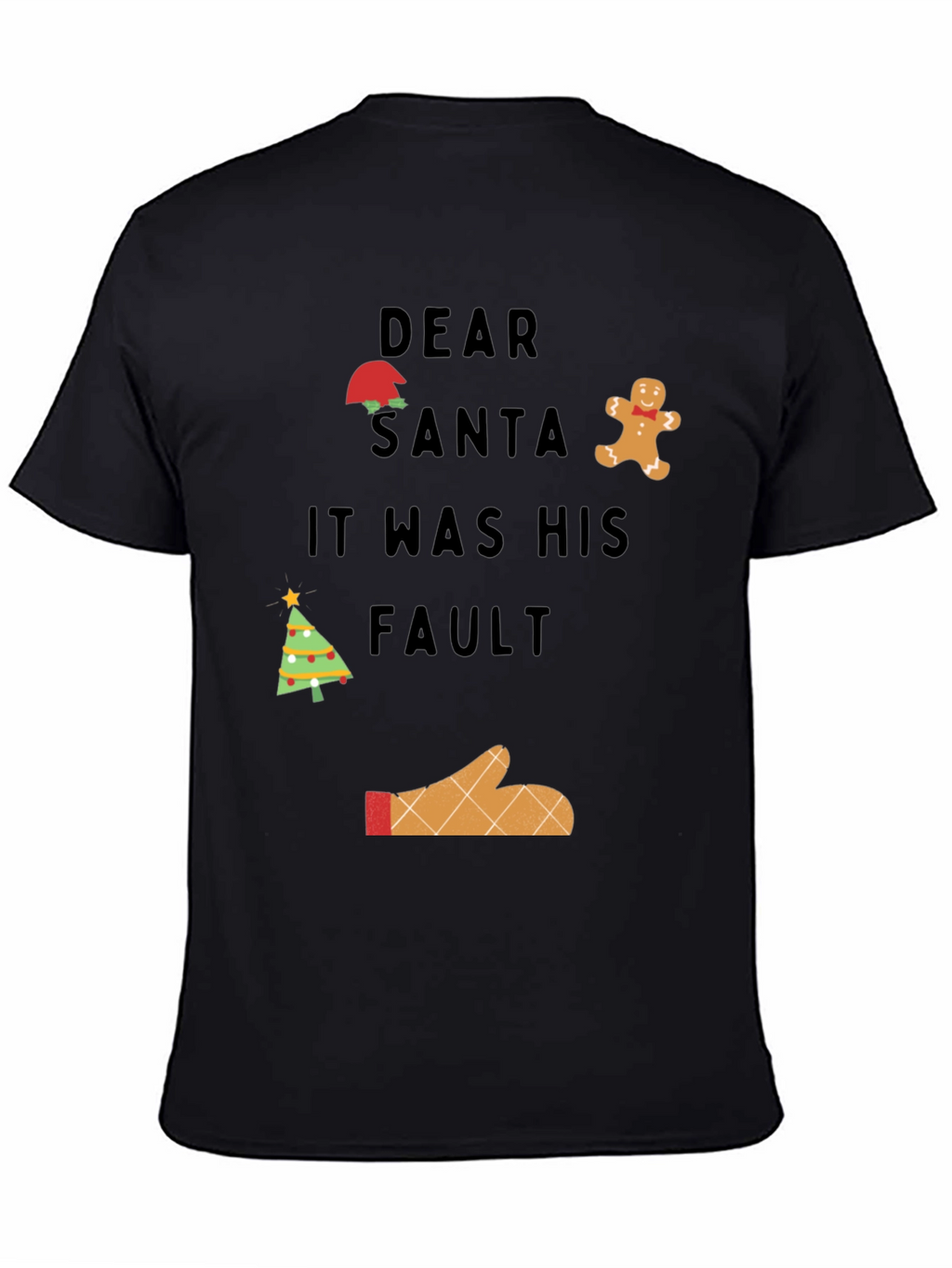 Camiseta Navideña Querido Santa Fue Su Culpa