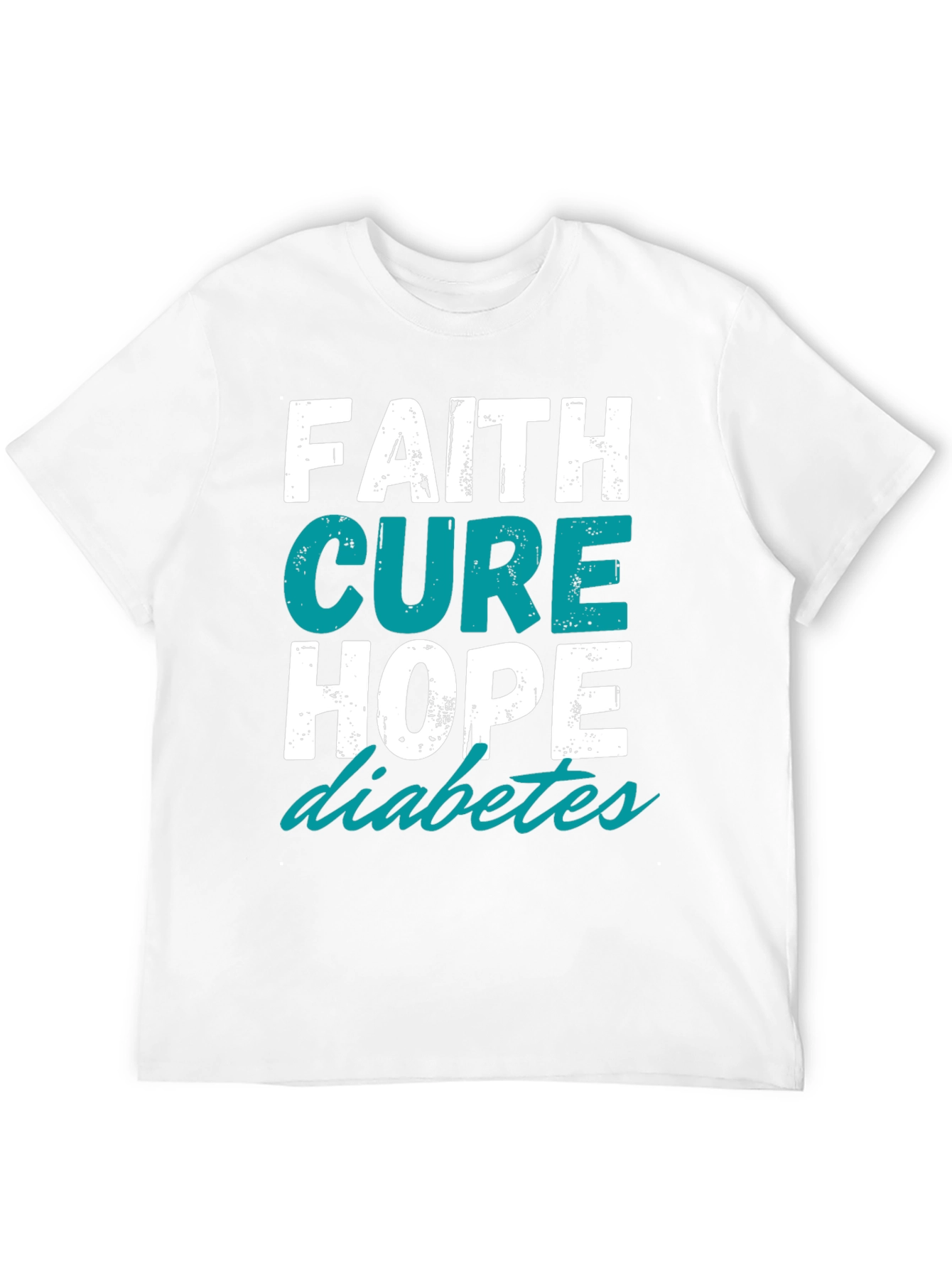 Camiseta Fe Cura Esperanza para la Diabetes