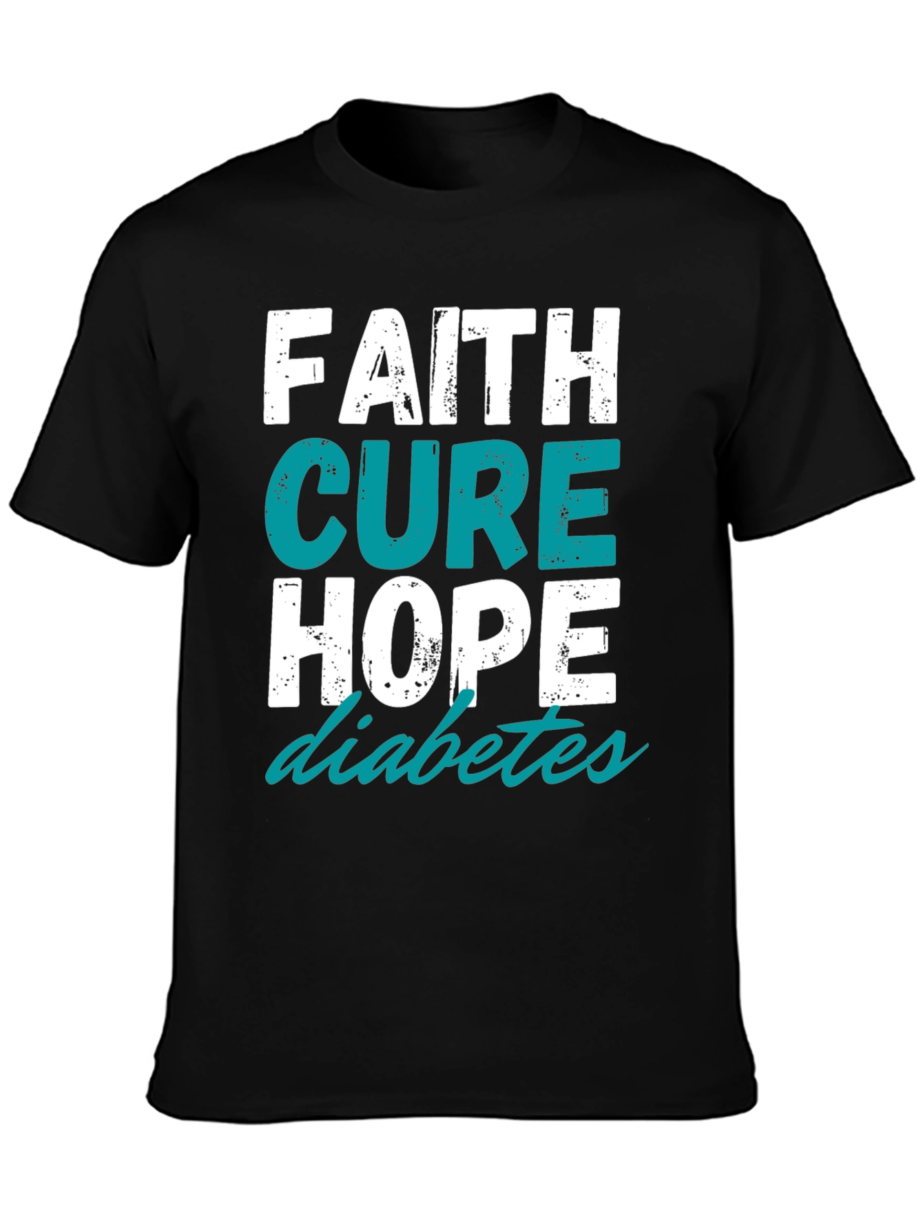 Camiseta Fe Cura Esperanza para la Diabetes