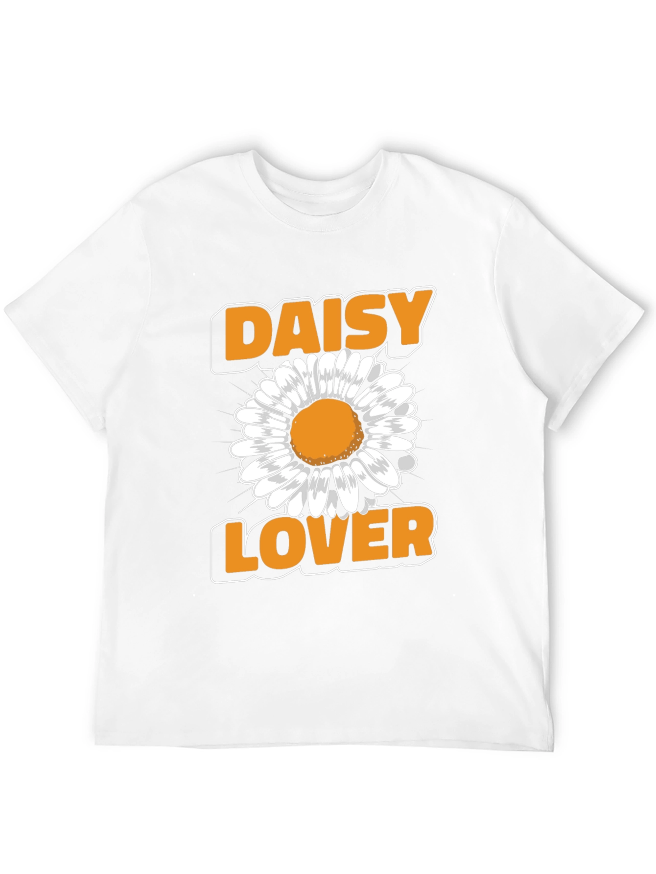 Camiseta Negra Amante de las Margaritas