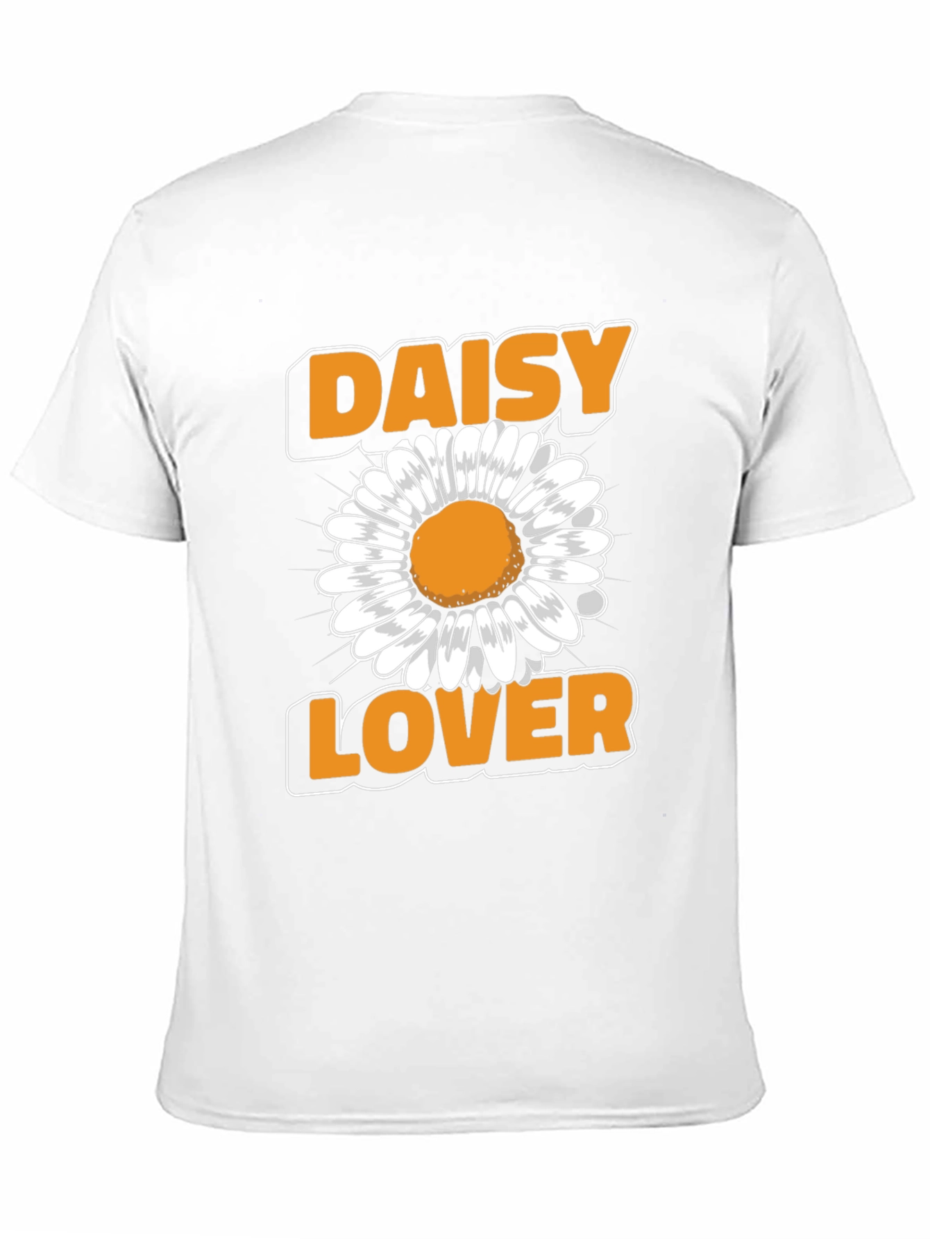 Camiseta Negra Amante de las Margaritas