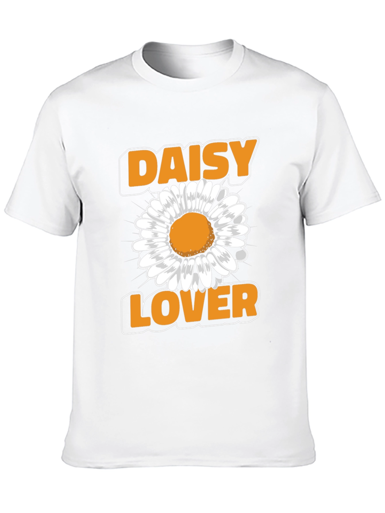 Camiseta Negra Amante de las Margaritas