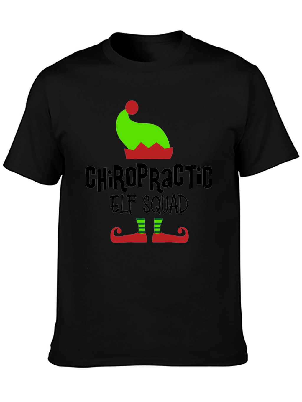 Camiseta Navideña Chiropractic Elf Squad