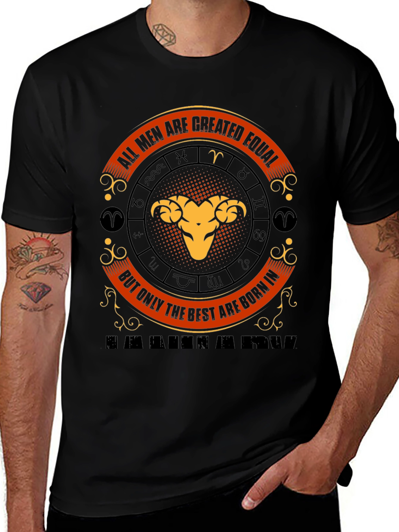 Camiseta Aries: Todos Son Iguales Los Mejores Nacen en Aries