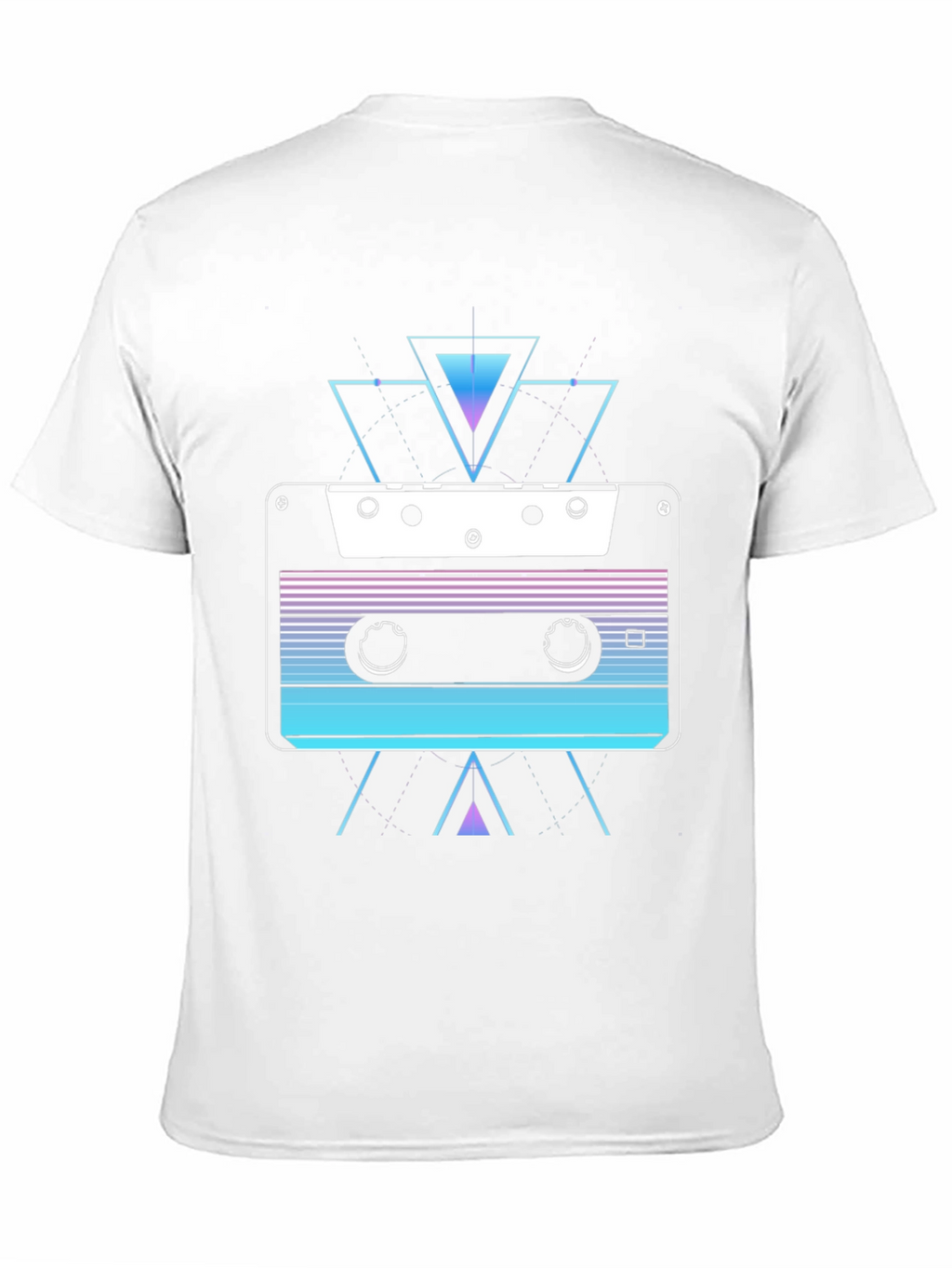 Camiseta Negra con Diseño Cassette Retro