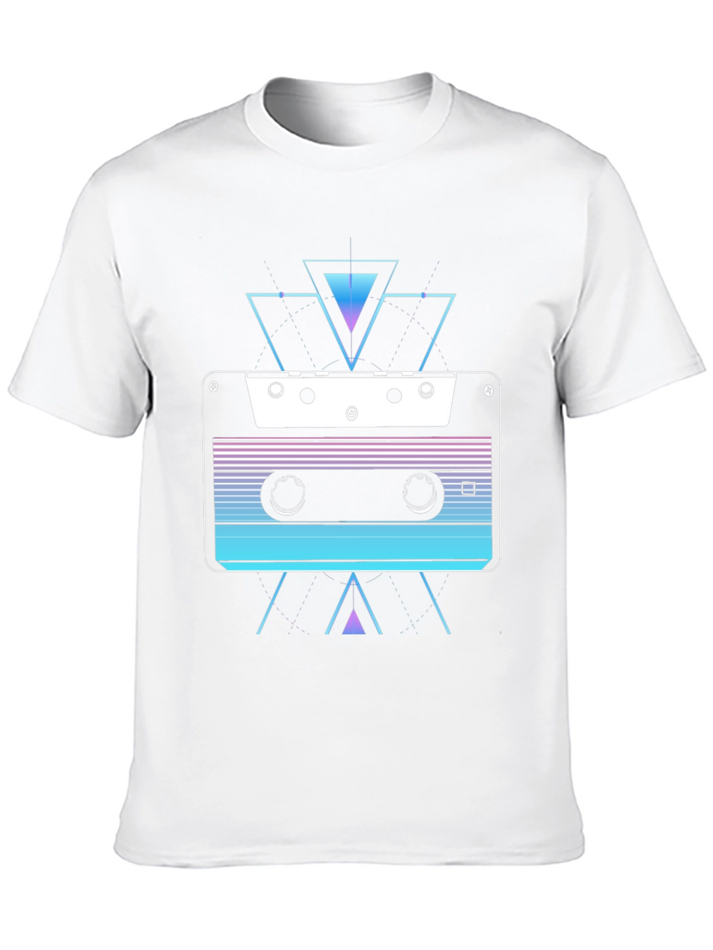 Camiseta Negra con Diseño Cassette Retro