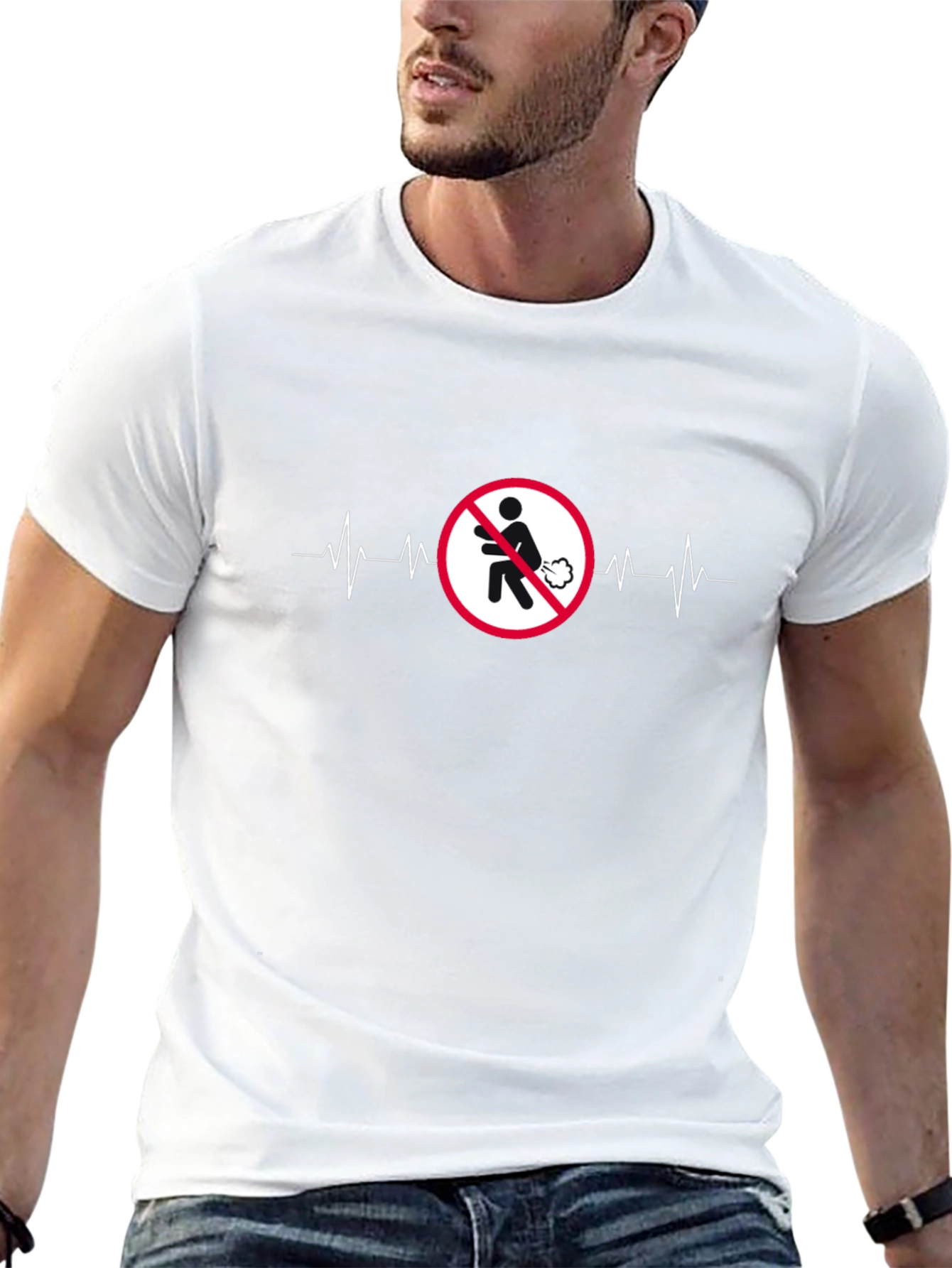 Camiseta Hombre - Prohibido Flatulencias - Humor