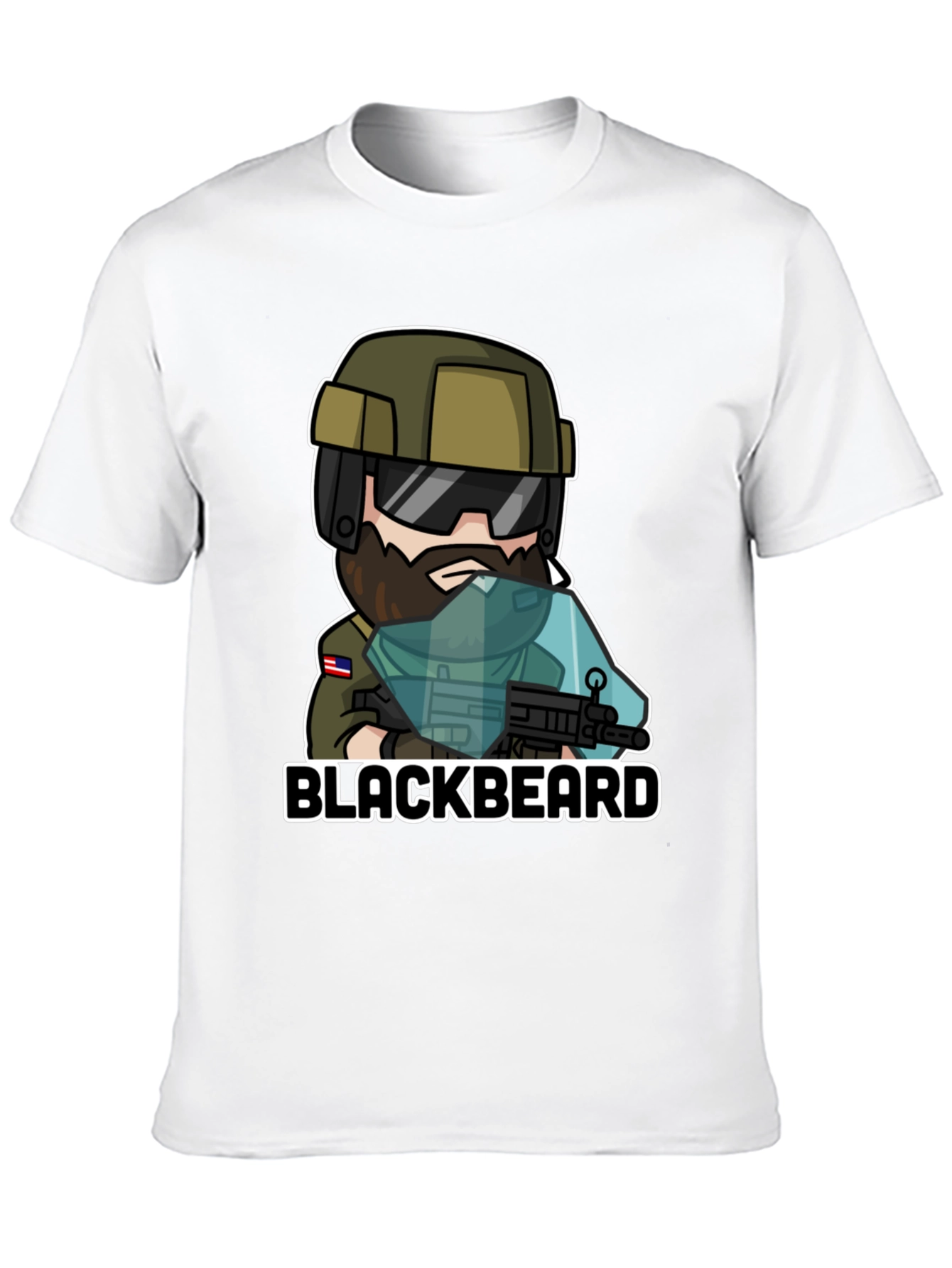 Camiseta Negra Blackbeard - Diseño Único