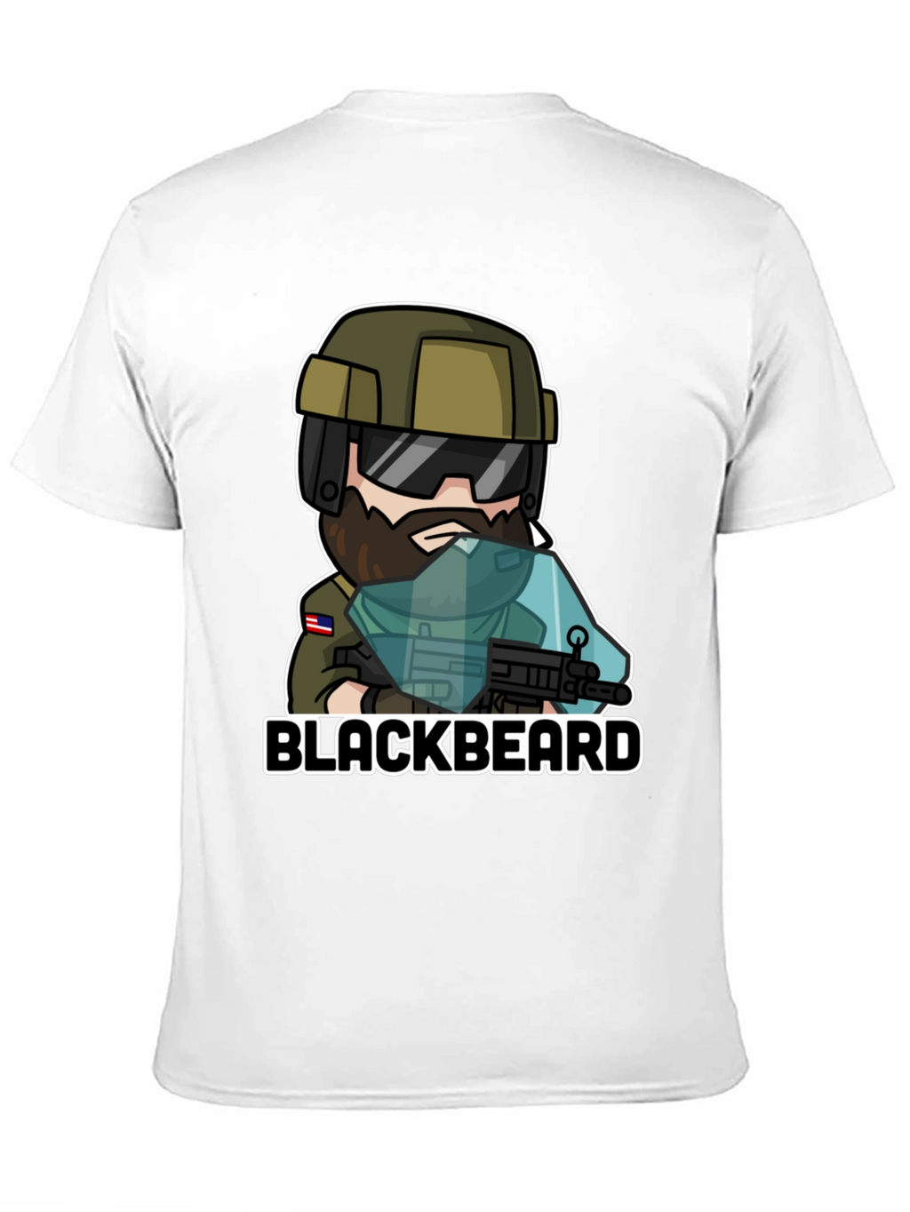 Camiseta Negra Blackbeard - Diseño Único