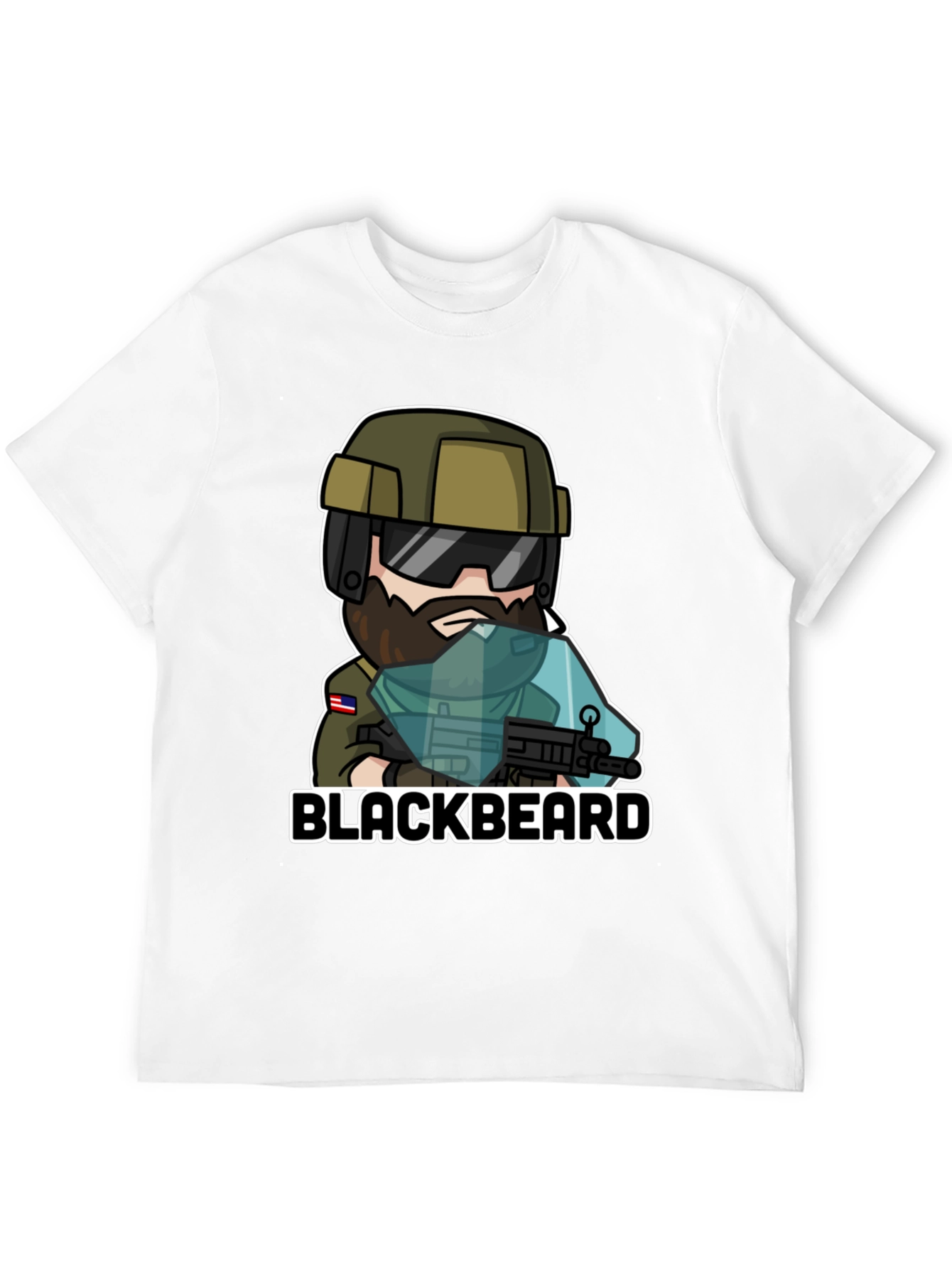 Camiseta Negra Blackbeard - Diseño Único