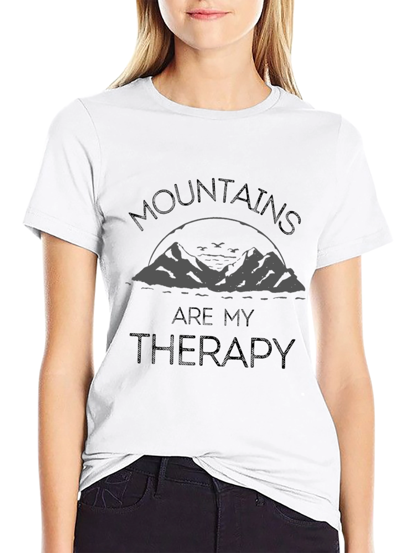 Camiseta Hombre Montañas Terapia