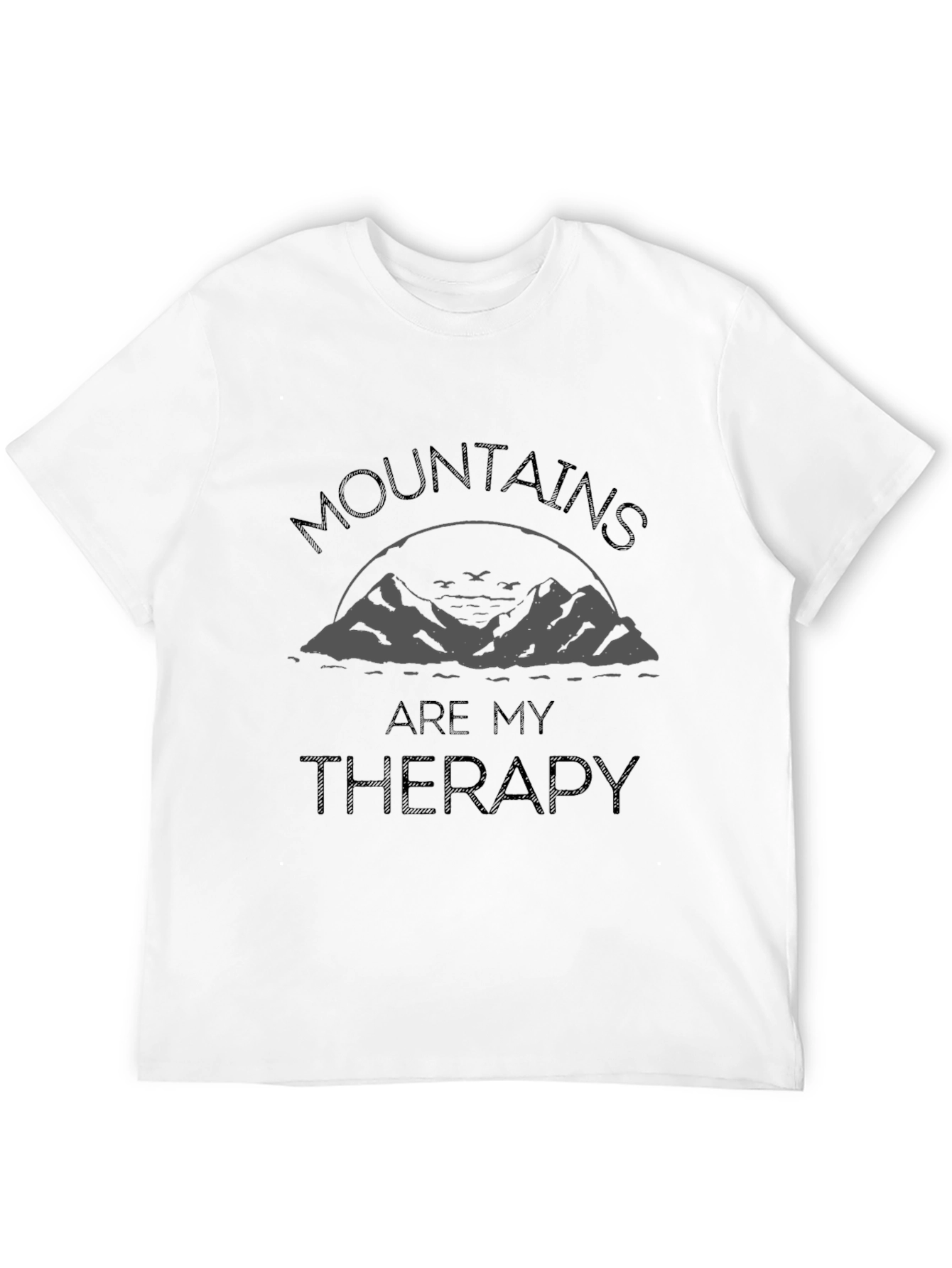 Camiseta Hombre Montañas Terapia