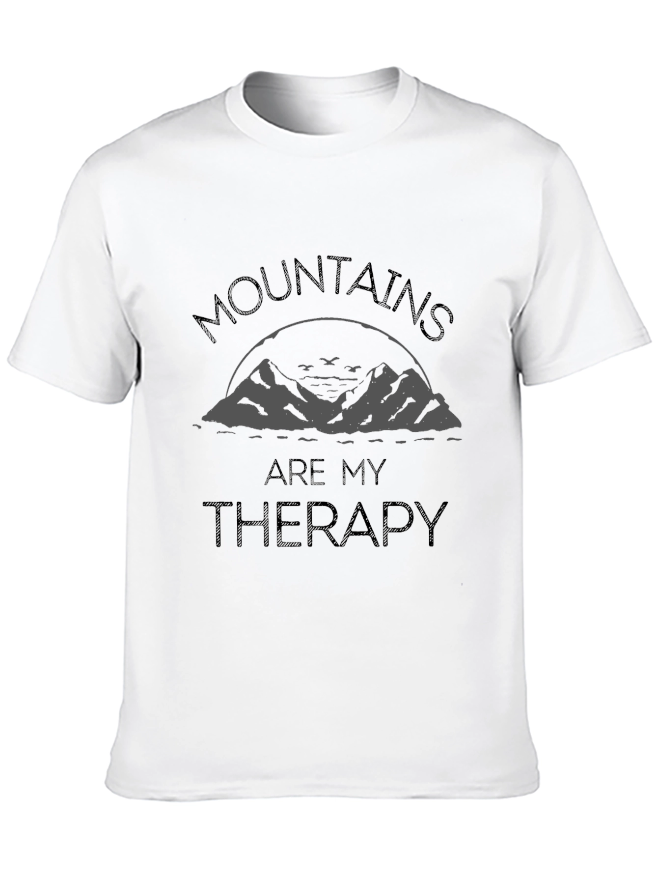 Camiseta Hombre Montañas Terapia