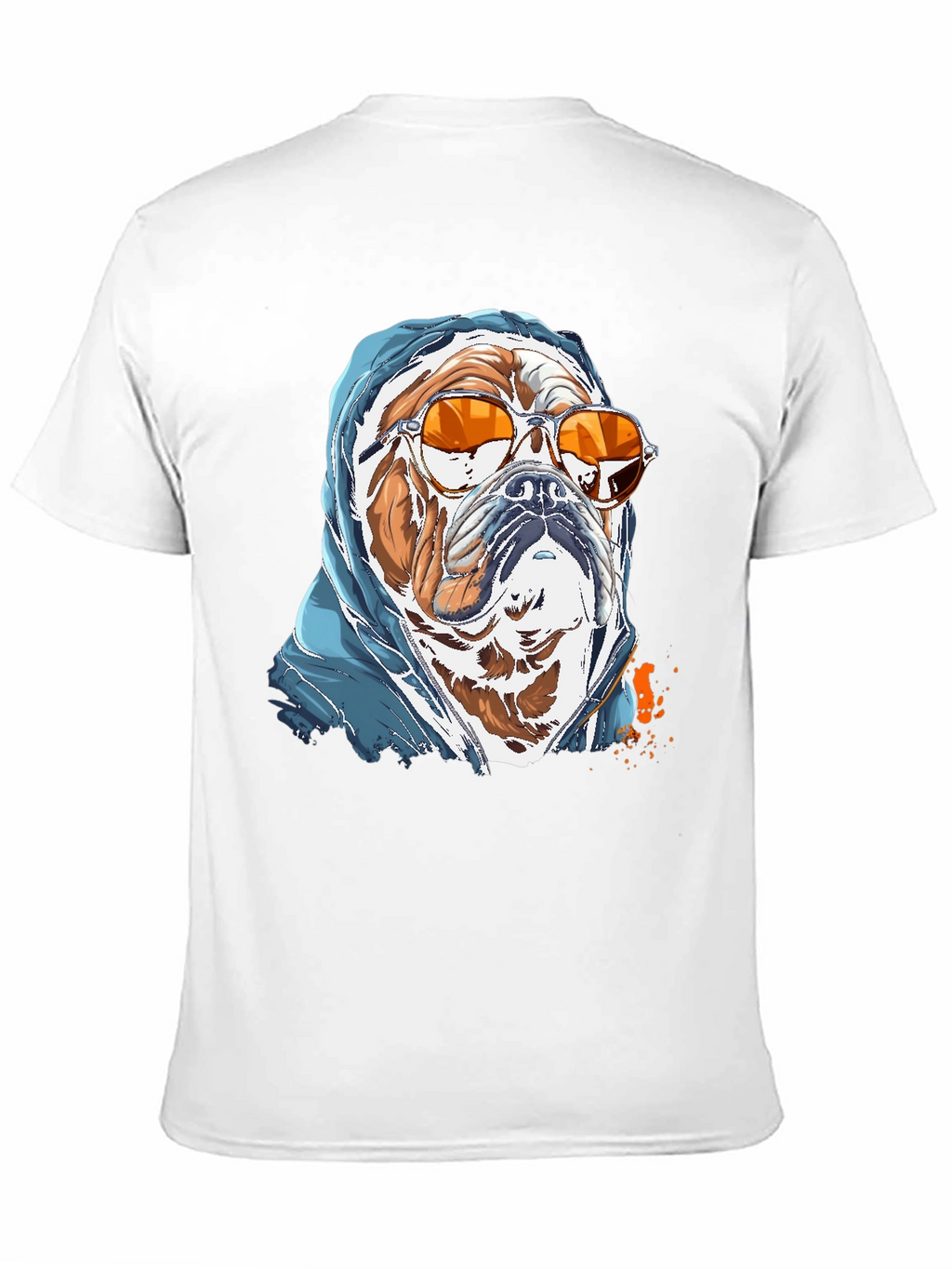 Camiseta Bulldog con Gafas