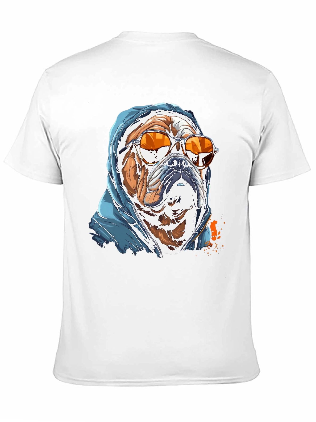 Camiseta Bulldog con Gafas