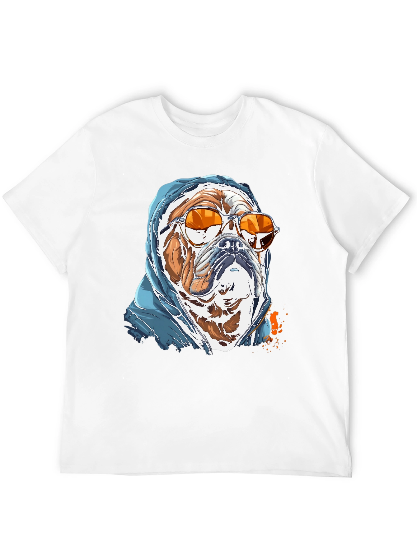Camiseta Bulldog con Gafas