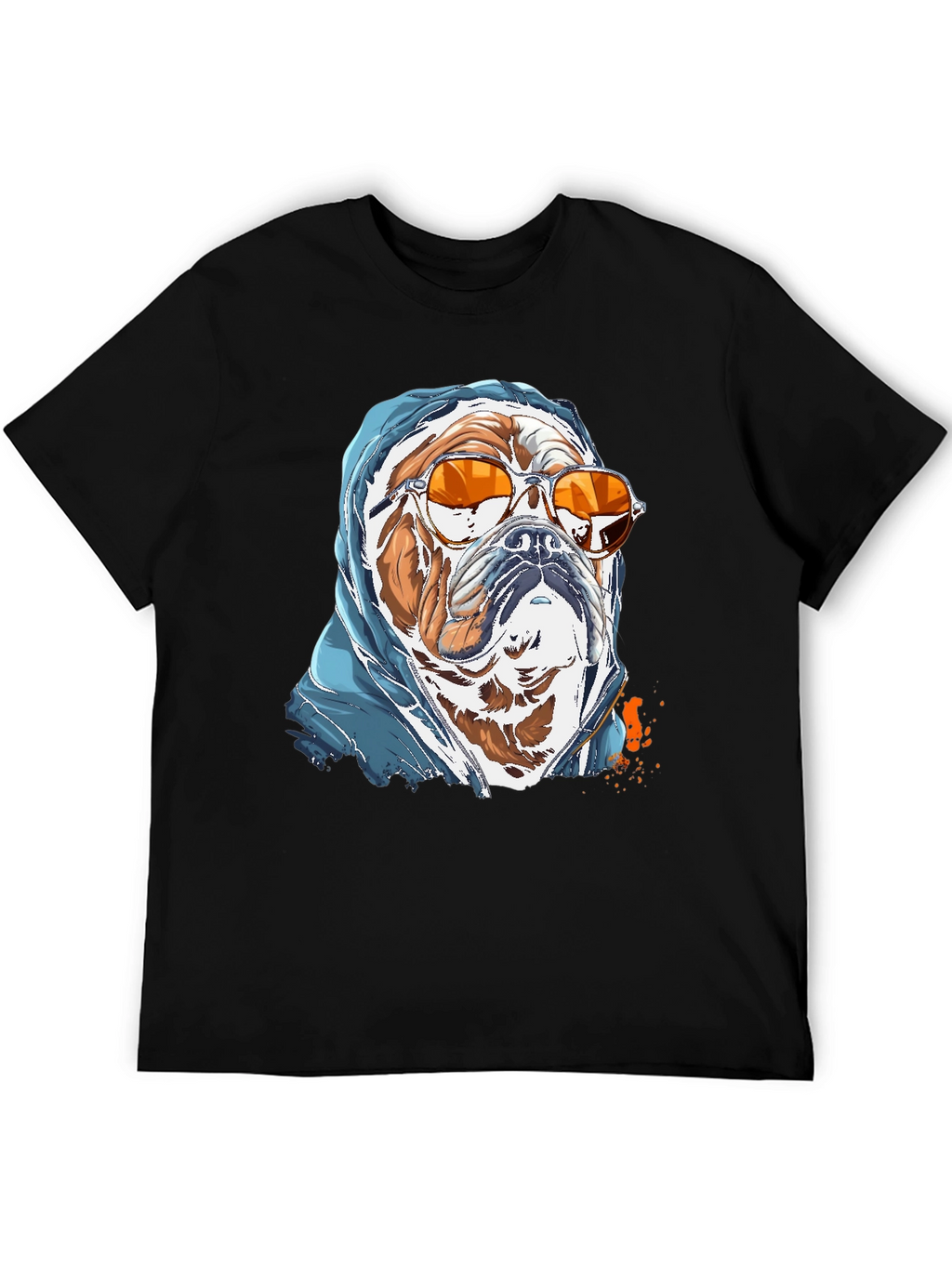 Camiseta Bulldog con Gafas