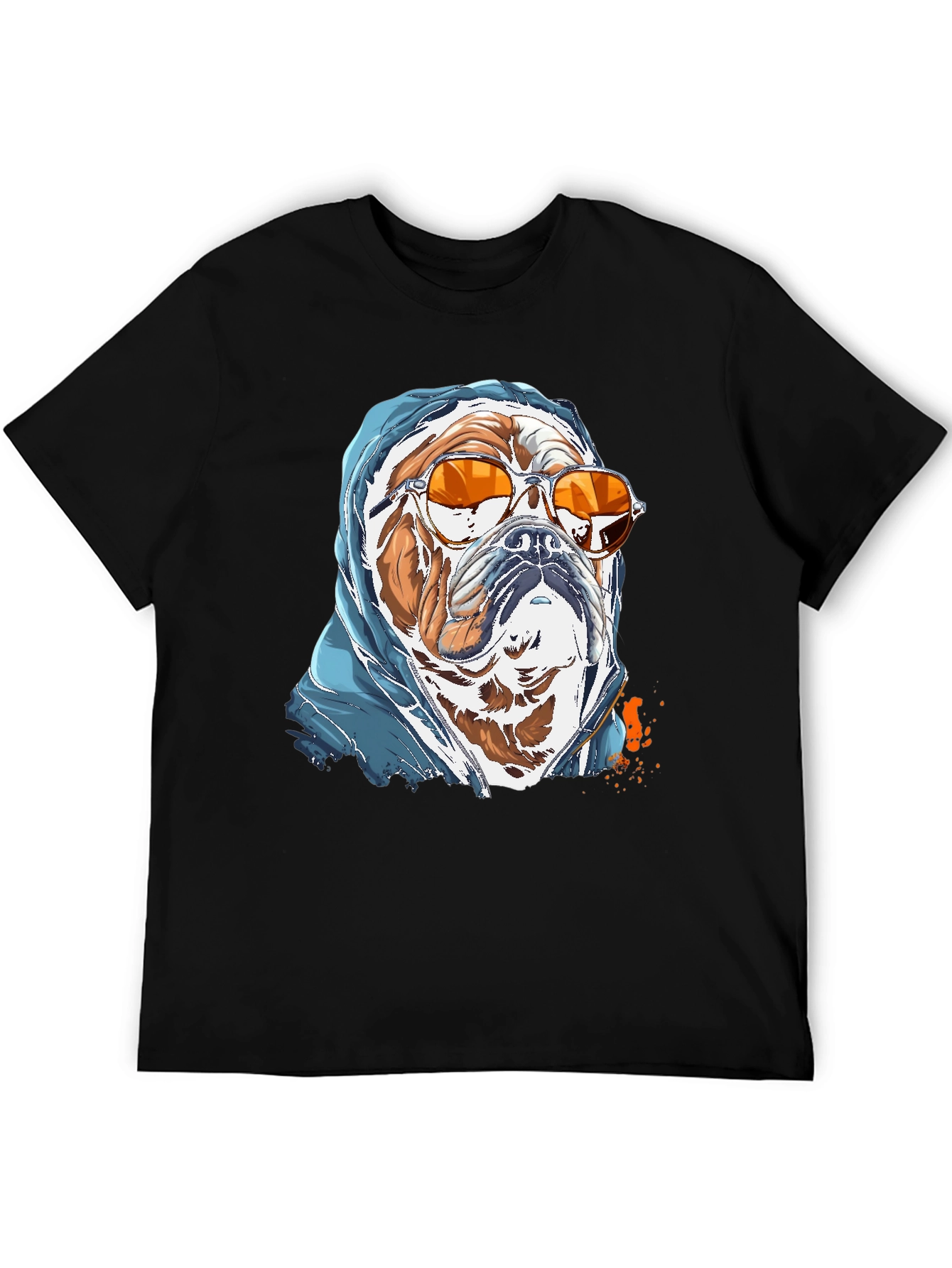 Camiseta Bulldog con Gafas