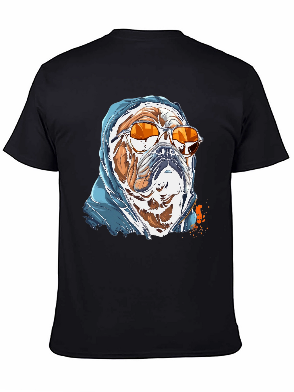 Camiseta Bulldog con Gafas