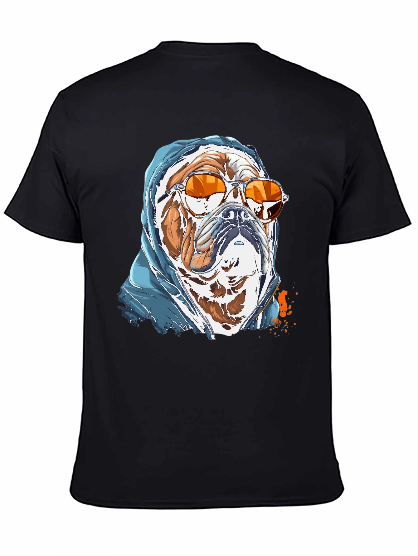 Camiseta Bulldog con Gafas