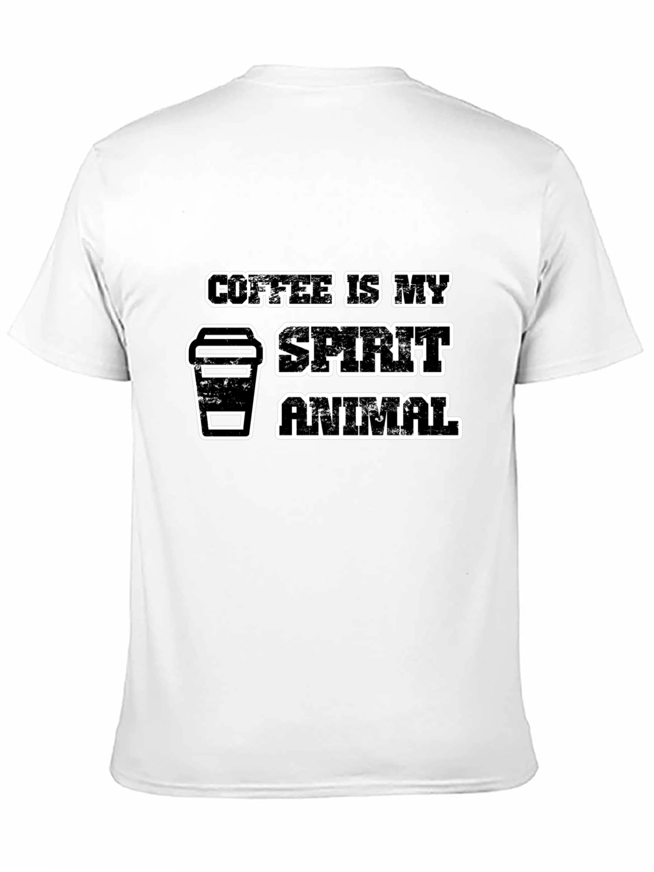 Camiseta Negra Coffee is My Spirit Animal