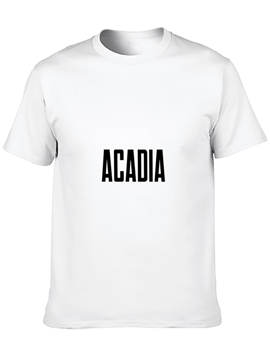 Camiseta Negra Acadia Hombre Algodón Casual
