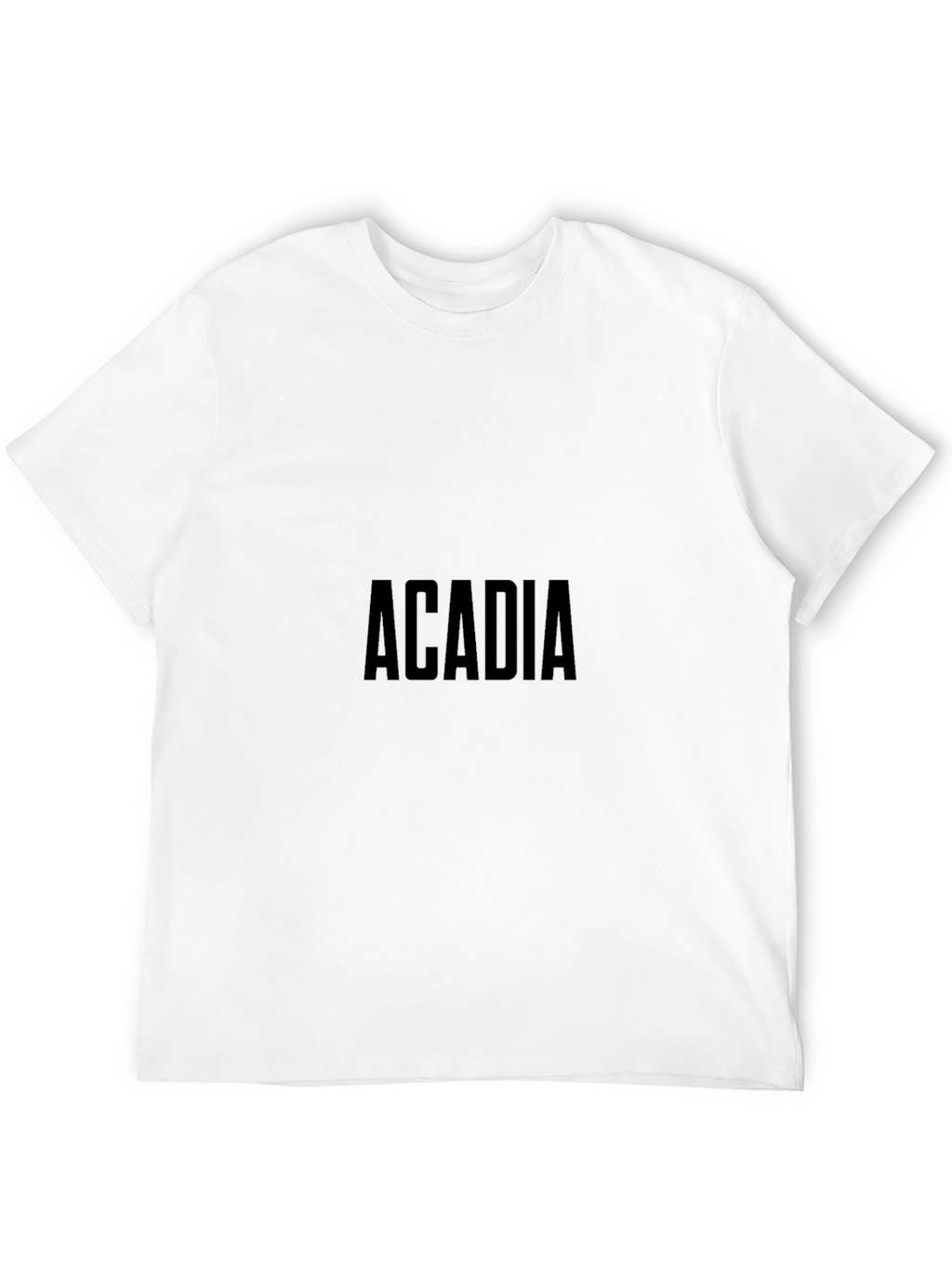 Camiseta Negra Acadia Hombre Algodón Casual