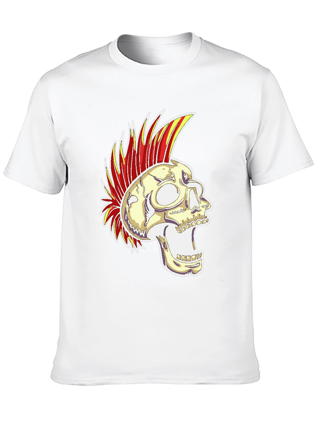 Camiseta Negra con Calavera Punk Rock