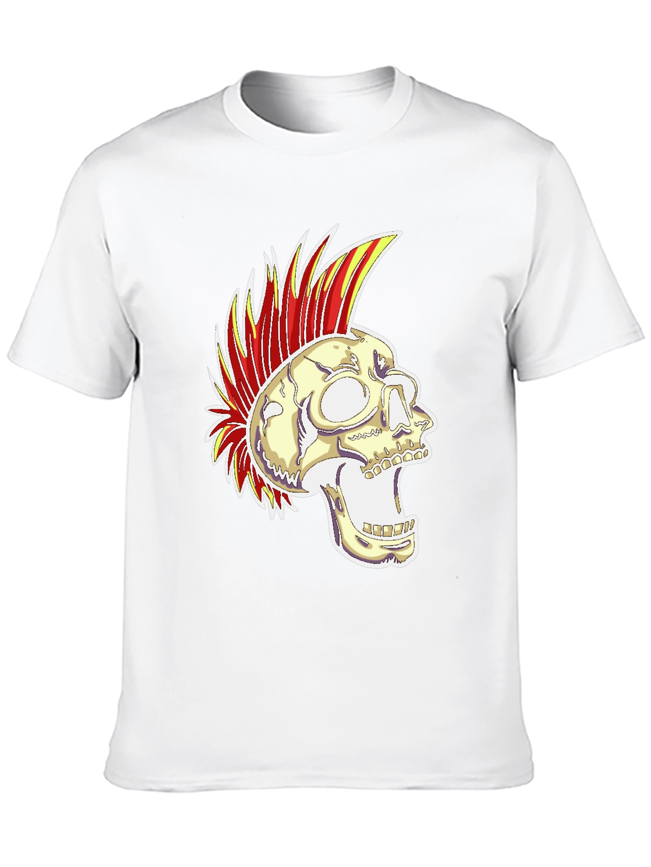 Camiseta Negra con Calavera Punk Rock