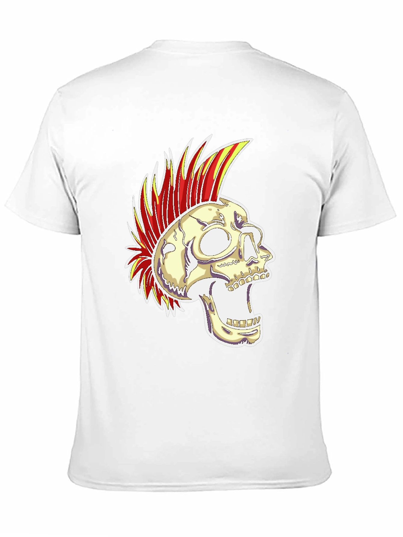 Camiseta Negra con Calavera Punk Rock