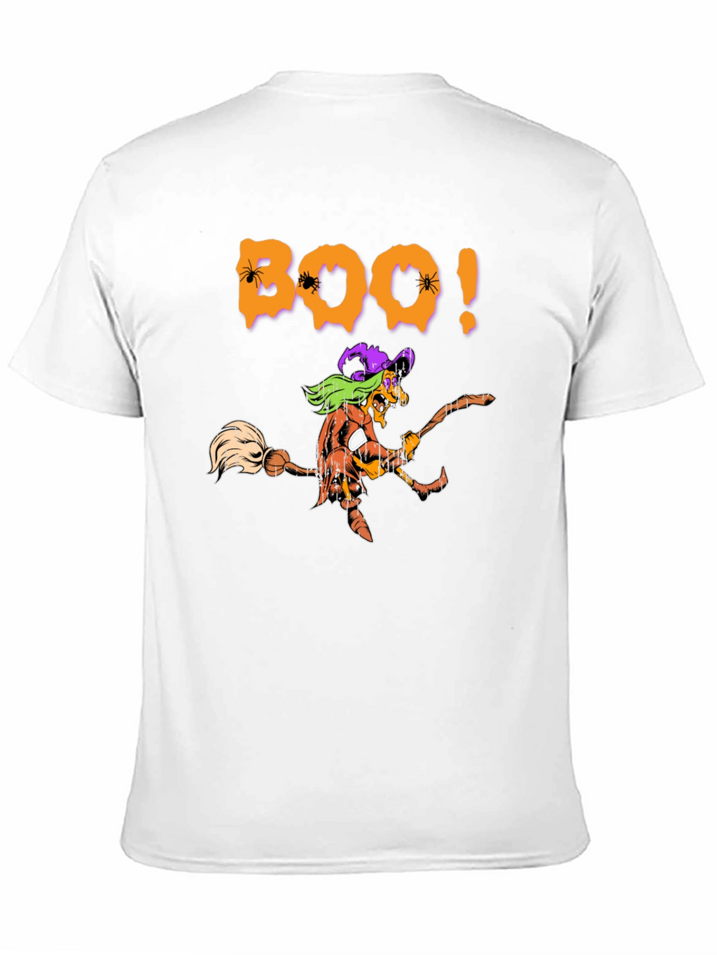 Camiseta Negra Boo! Bruja Halloween