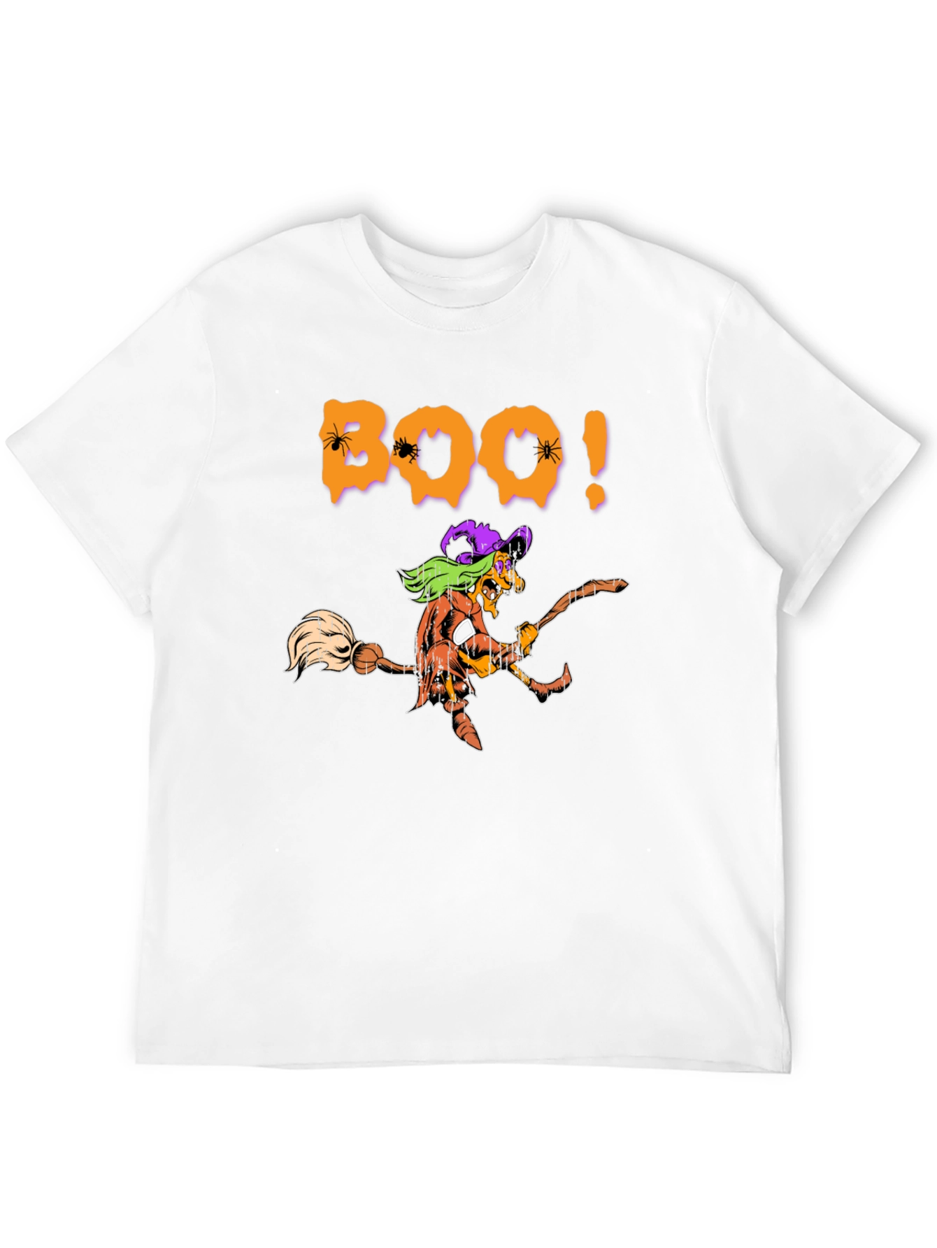 Camiseta Negra Boo! Bruja Halloween