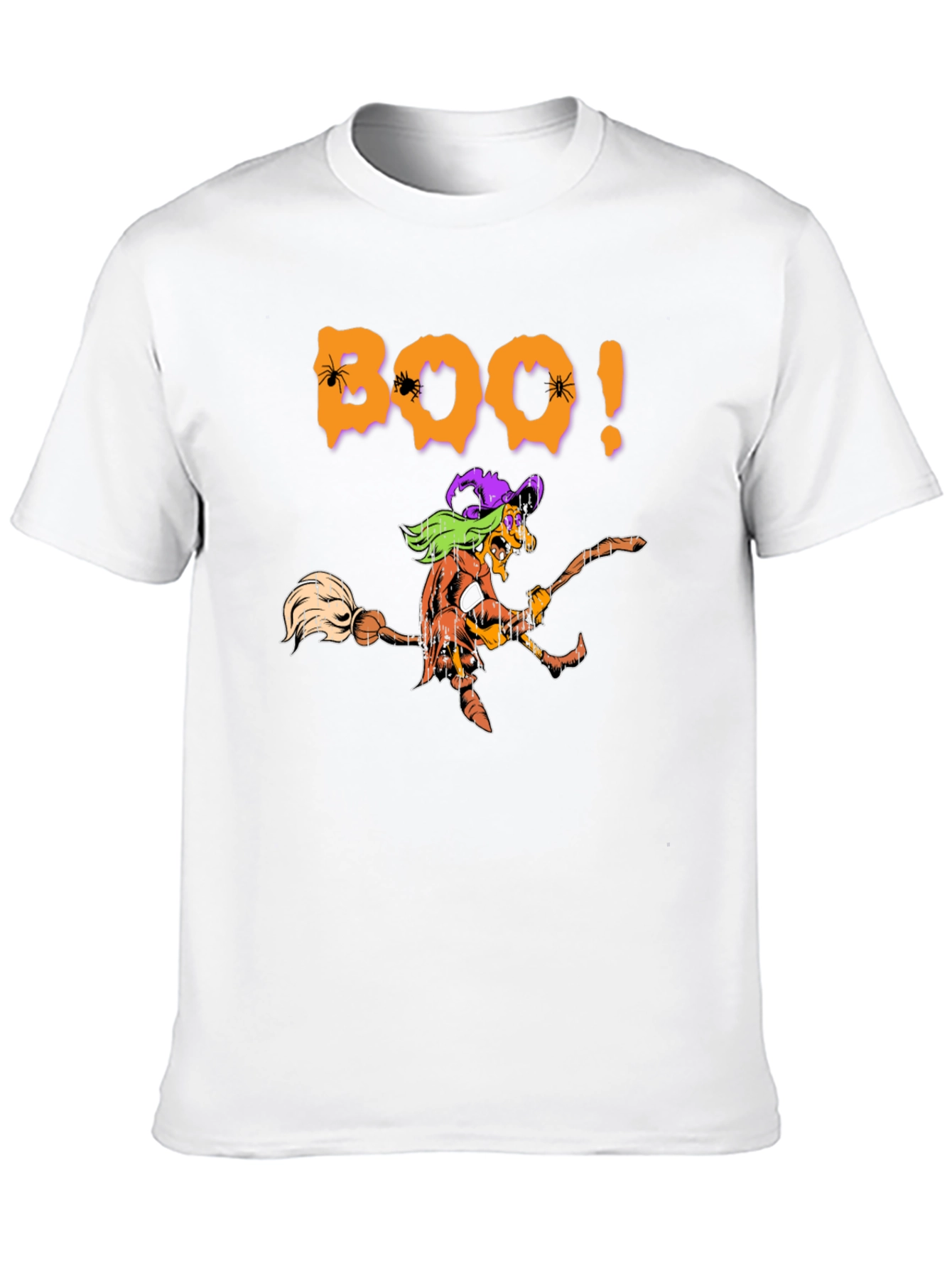 Camiseta Negra Boo! Bruja Halloween