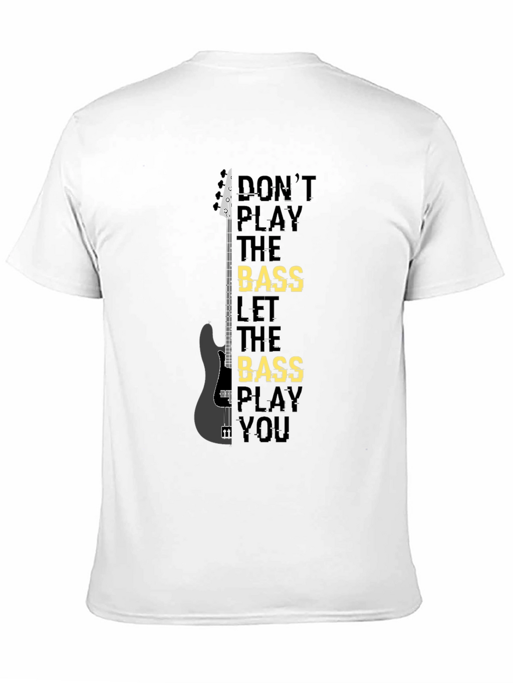 Camiseta Negra Bajista: Dont Play the Bass