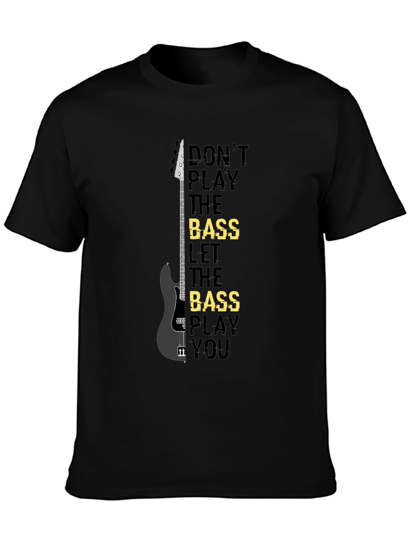 Camiseta Negra Bajista: Dont Play the Bass