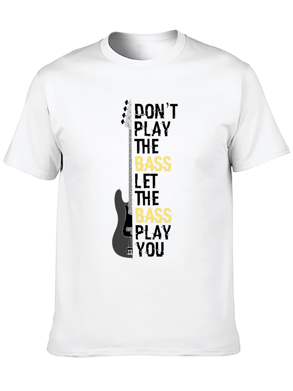 Camiseta Negra Bajista: Dont Play the Bass