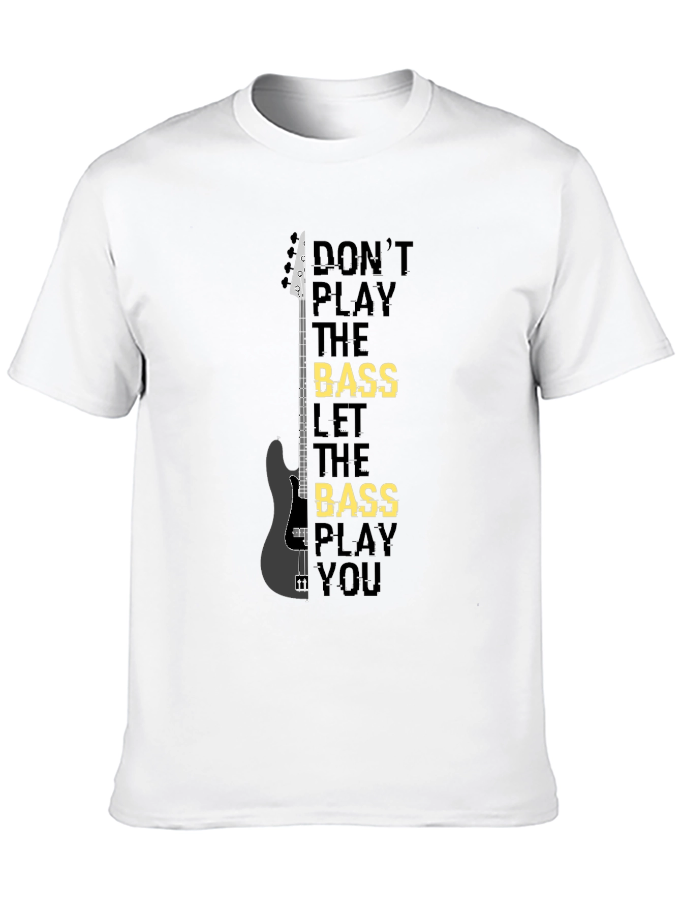 Camiseta Negra Bajista: Dont Play the Bass