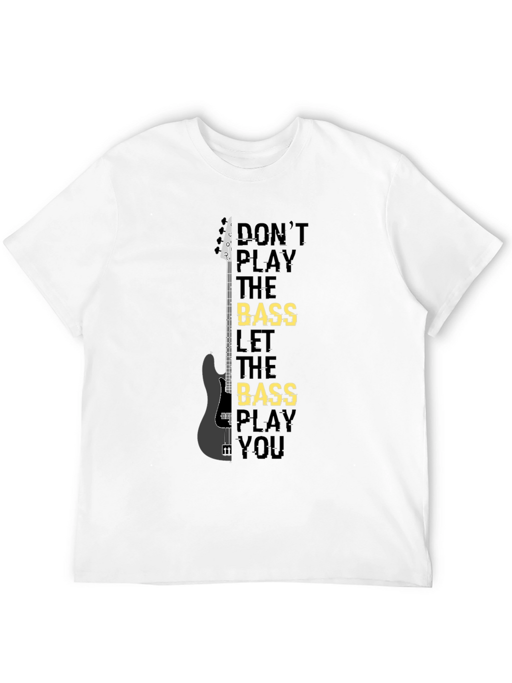 Camiseta Negra Bajista: Dont Play the Bass