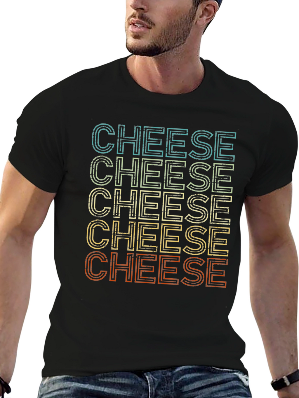 Camiseta Cheese Estilo Retro