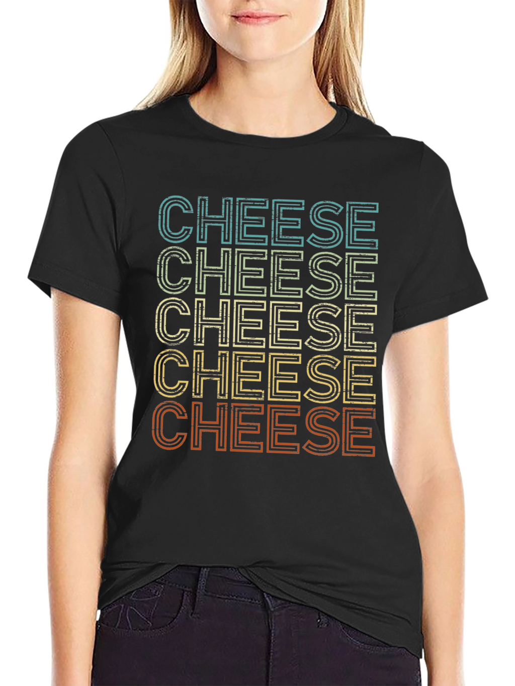 Camiseta Cheese Estilo Retro