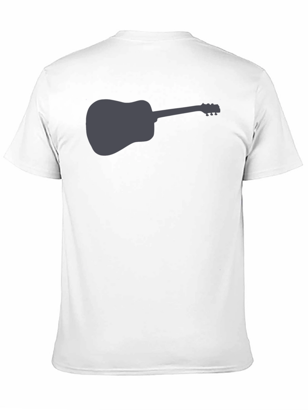 Camiseta Negra con Diseño de Guitarra Acústica