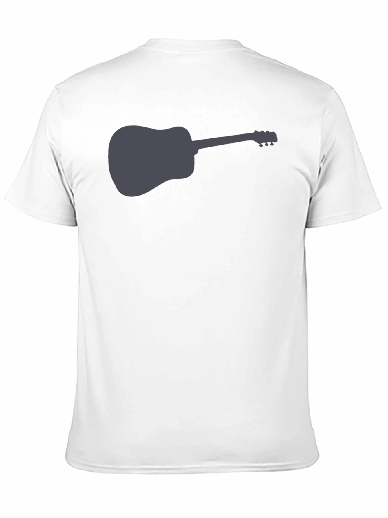 Camiseta Negra con Diseño de Guitarra Acústica
