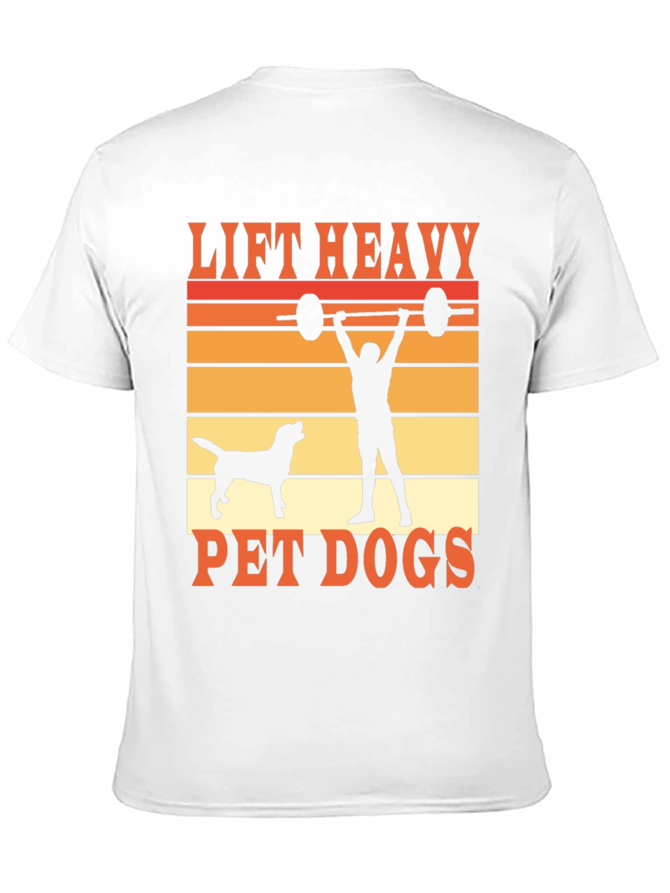 Camiseta Hombre: Levanta Pesado y Ama a tus Perros