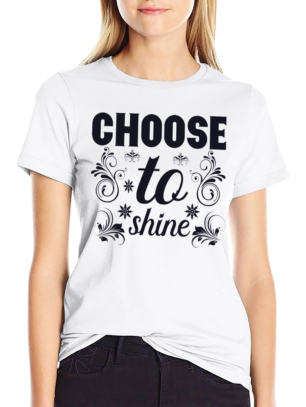 Camiseta Negra Choose To Shine