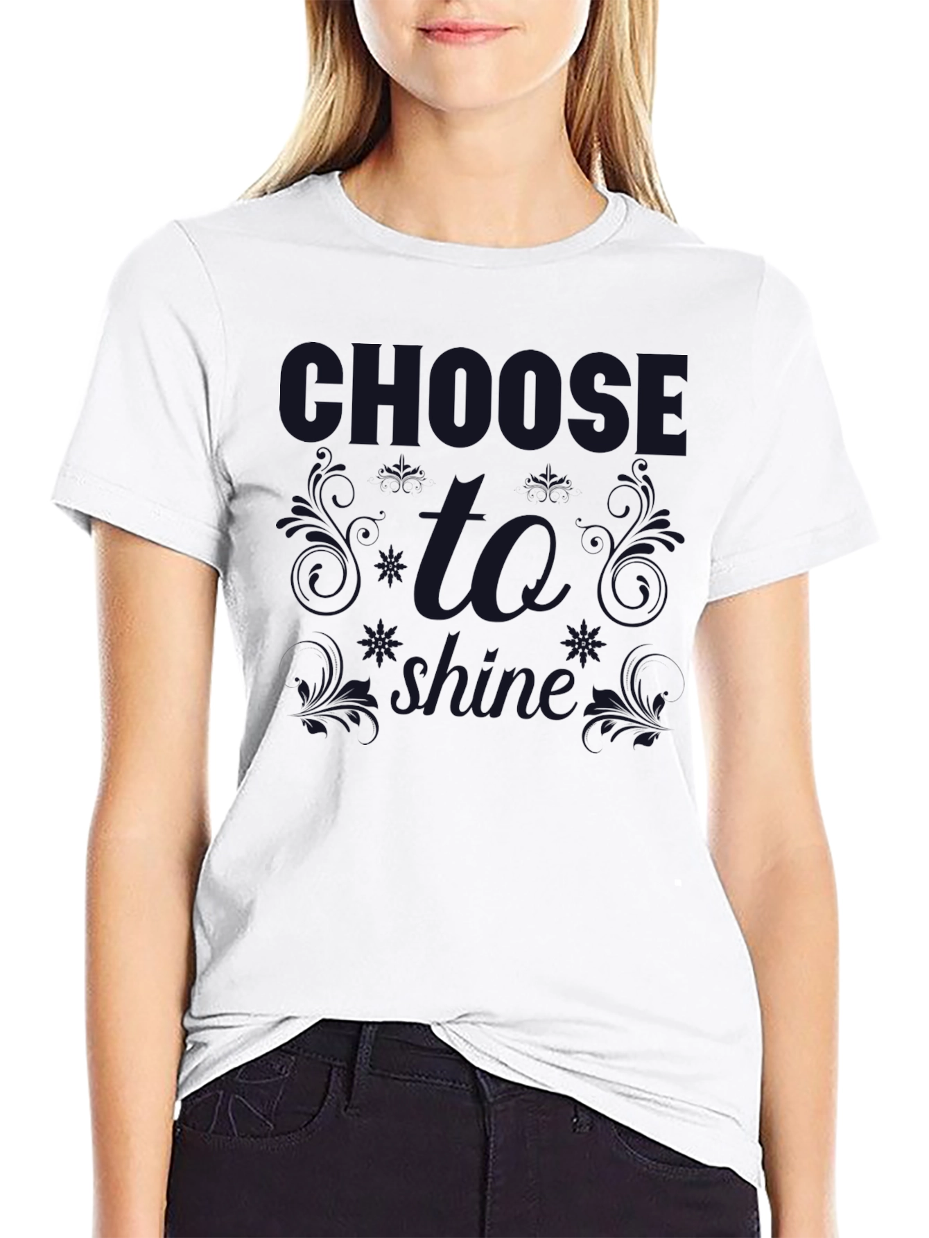 Camiseta Negra Choose To Shine