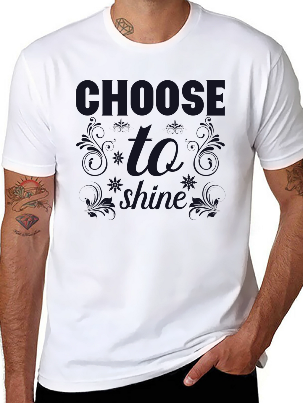 Camiseta Negra Choose To Shine