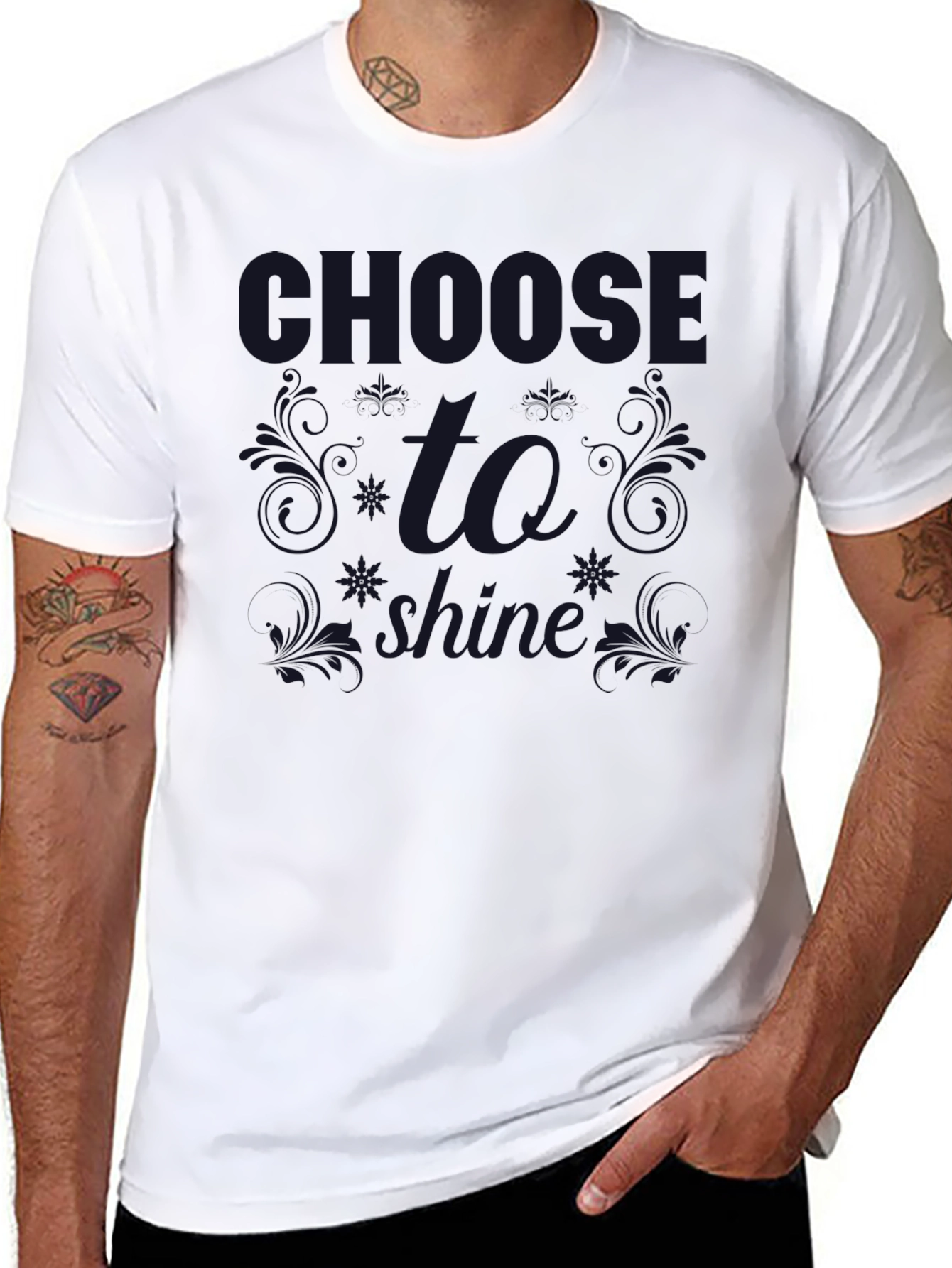 Camiseta Negra Choose To Shine