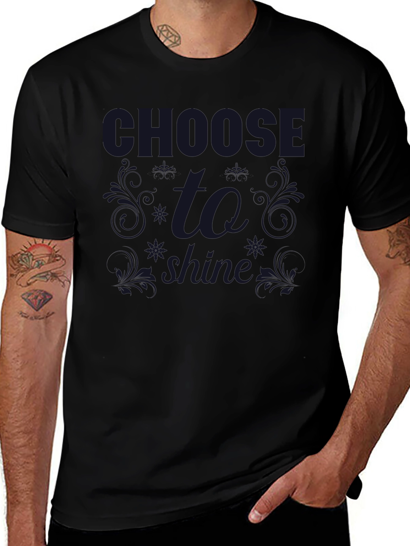 Camiseta Negra Choose To Shine